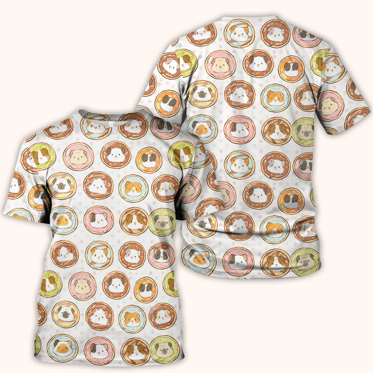 Guinea Pig Donut Nurse Scrub Top