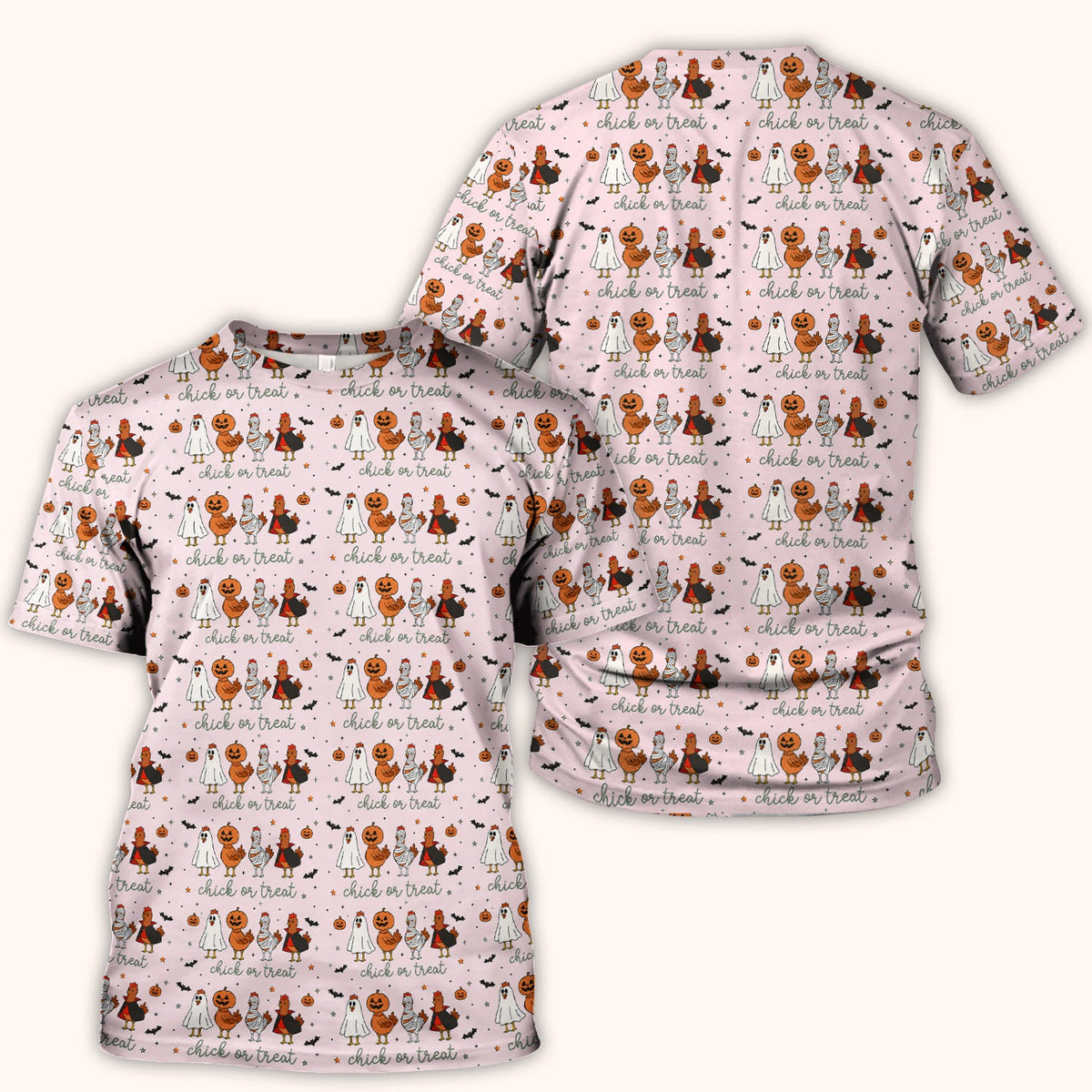 Chick Or Treat Nurse Scrub Top - Halloween Gift