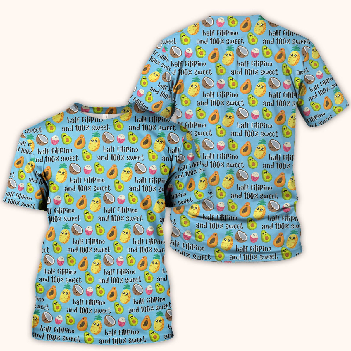 Avocado Fruit Filipino Quote Nurse Scrub Top