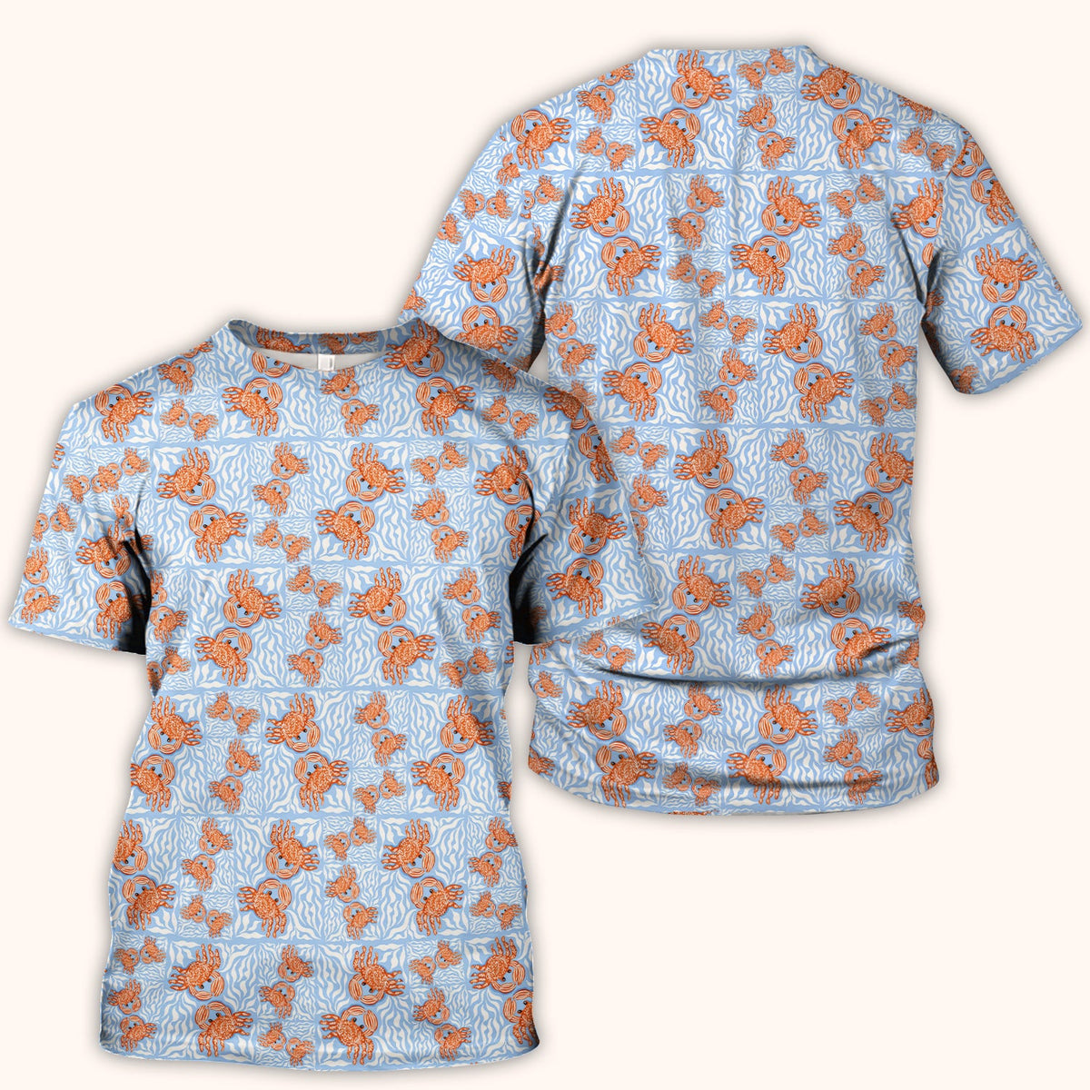 Coastal Crab Nurse Scrub Top