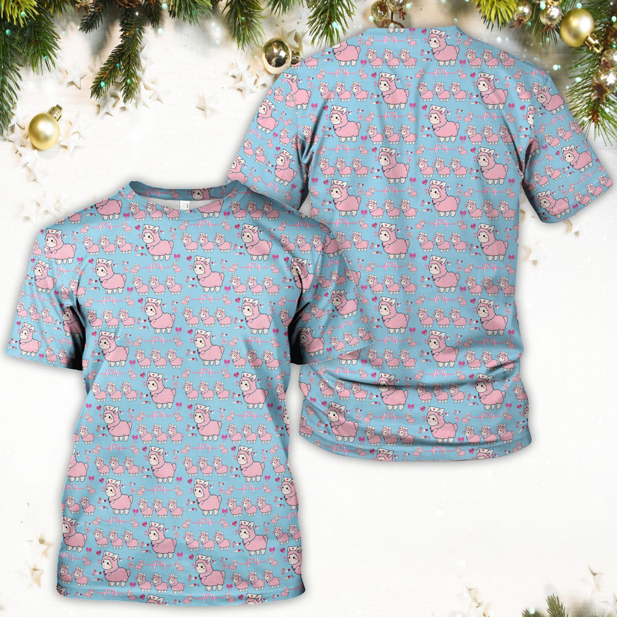 Llama Ain't Got Time For Your Drama Nurse Scrub Top