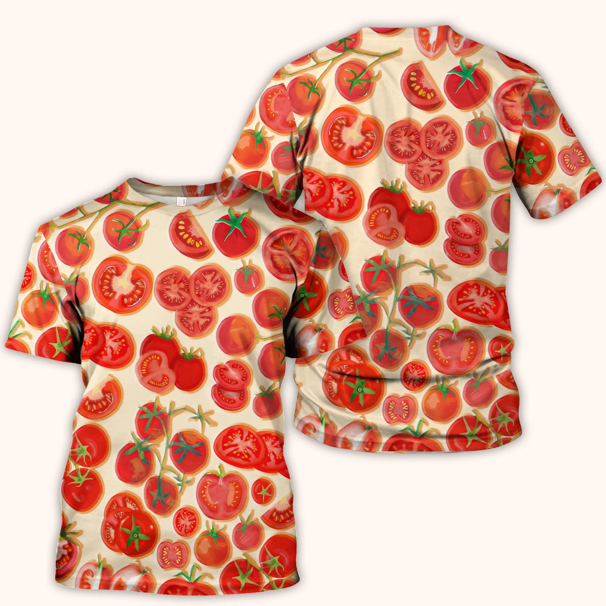 Fresh Cherry Tomato Slices Nurse Scrub Top