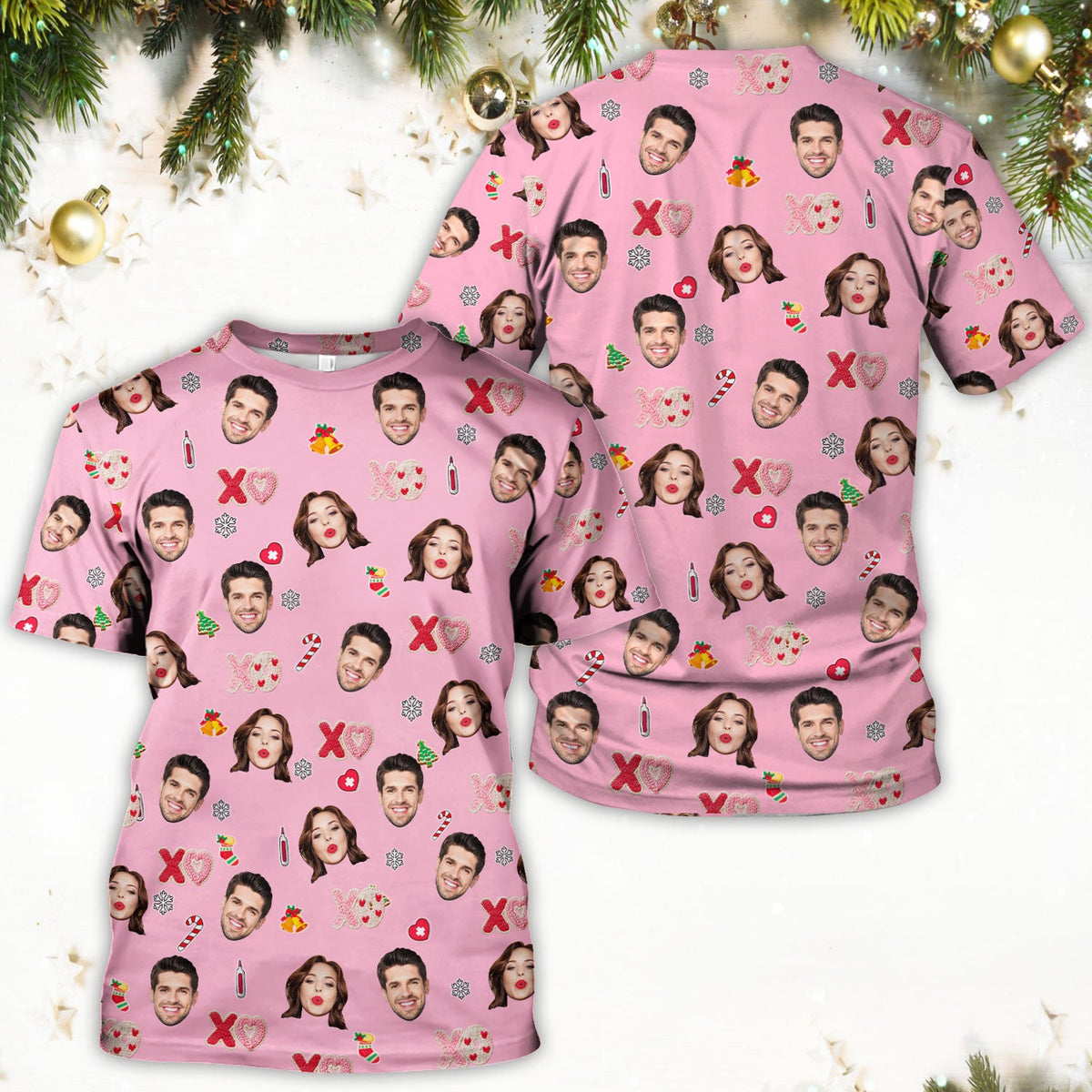 Personalized Photo Face Nurse Scrub Top