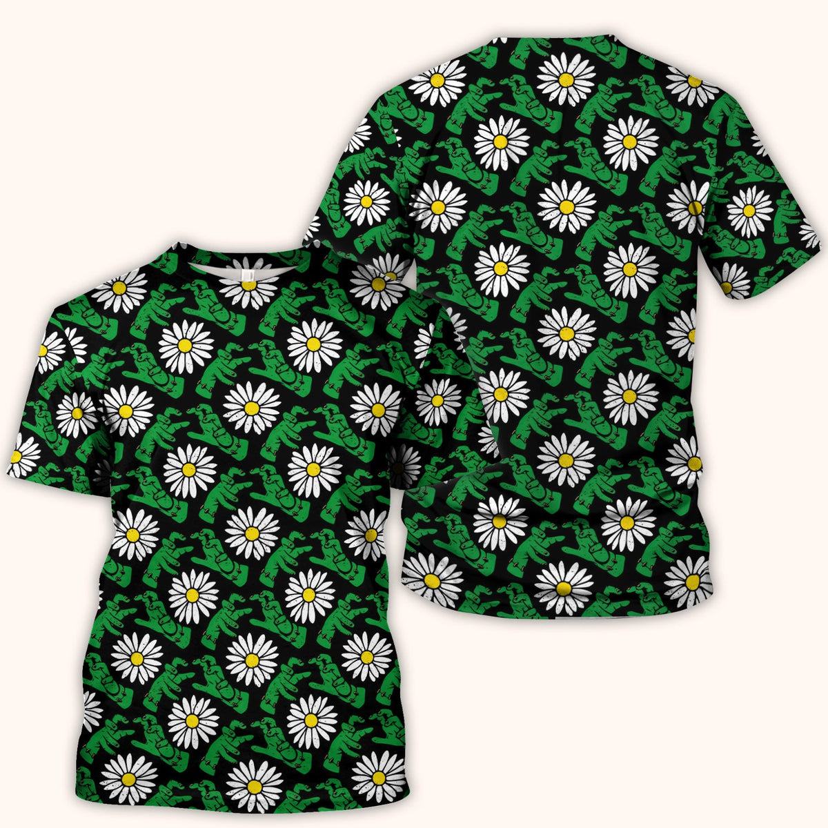 Monster Daisies Nurse Scrub Top - Halloween Gift