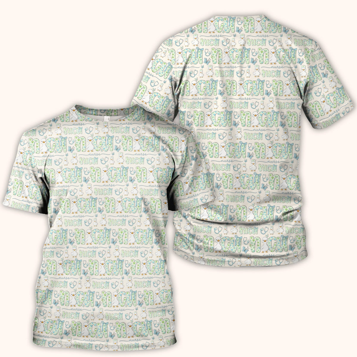 NICU Nurse Duck Scrub Top