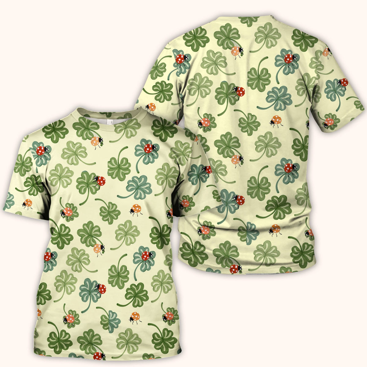 Clover And Ladybug Lucky Garden Nurse Scrub Top