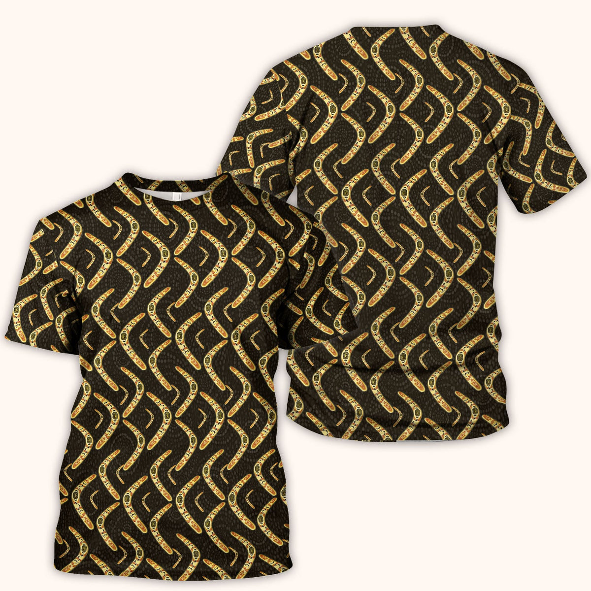 Aboriginal Boomerang Nurse Scrub Top