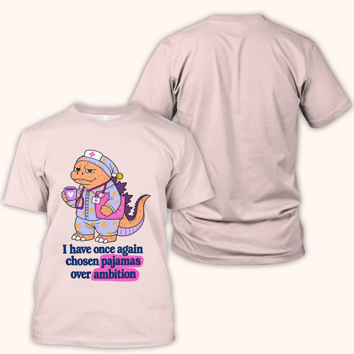 Pajamas Over Ambition Dinosaur Shirt