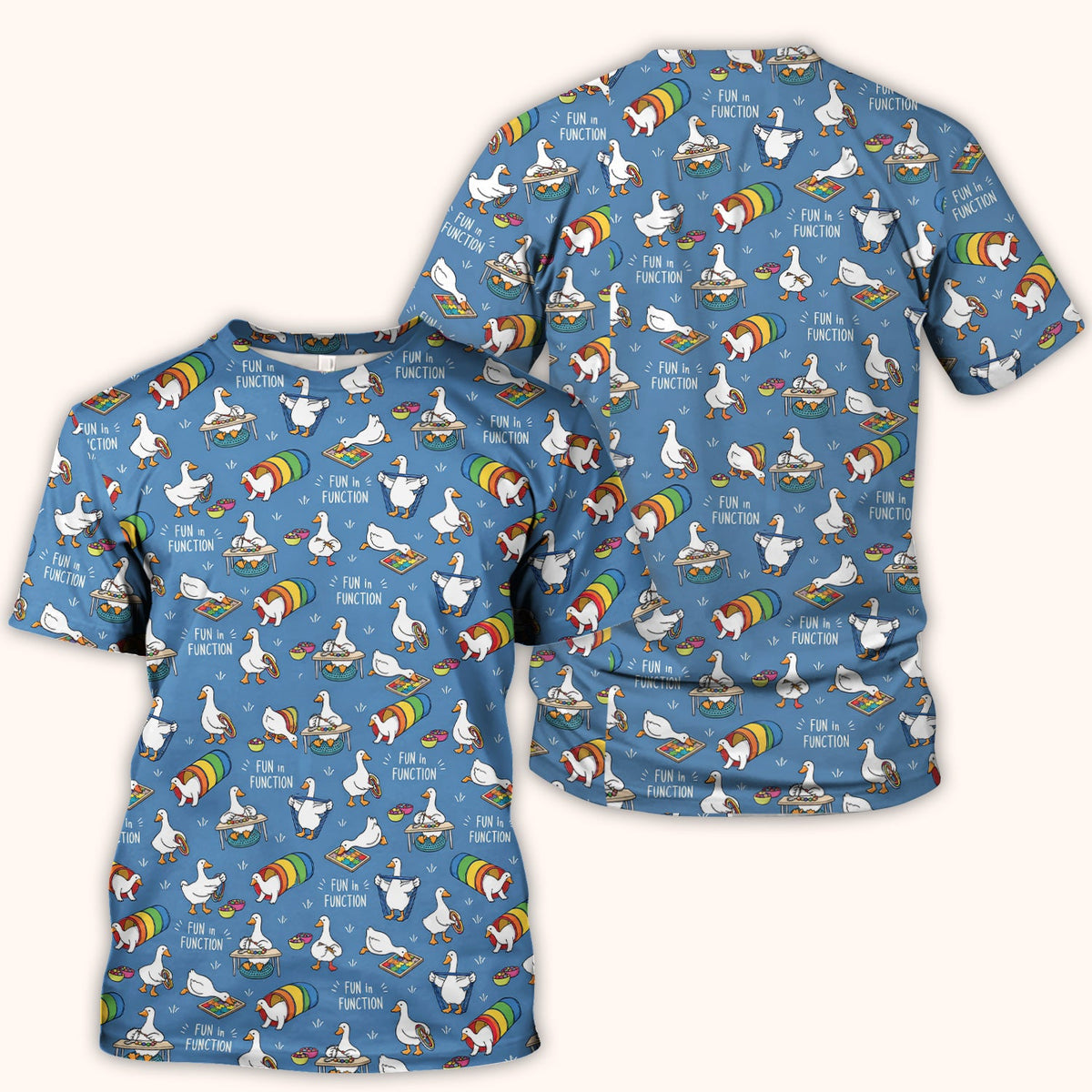 Fun In Function Occupational Therapy Duck Nurse Scrub Top