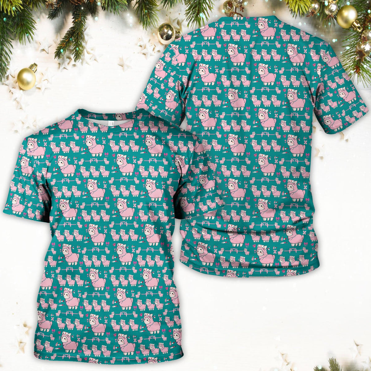 Llama Ain't Got Time For Your Drama Nurse Scrub Top