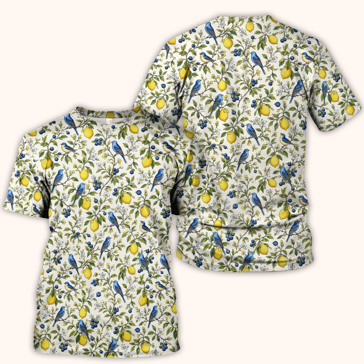 Bluebird Lemon Blossom Nurse Scrub Top