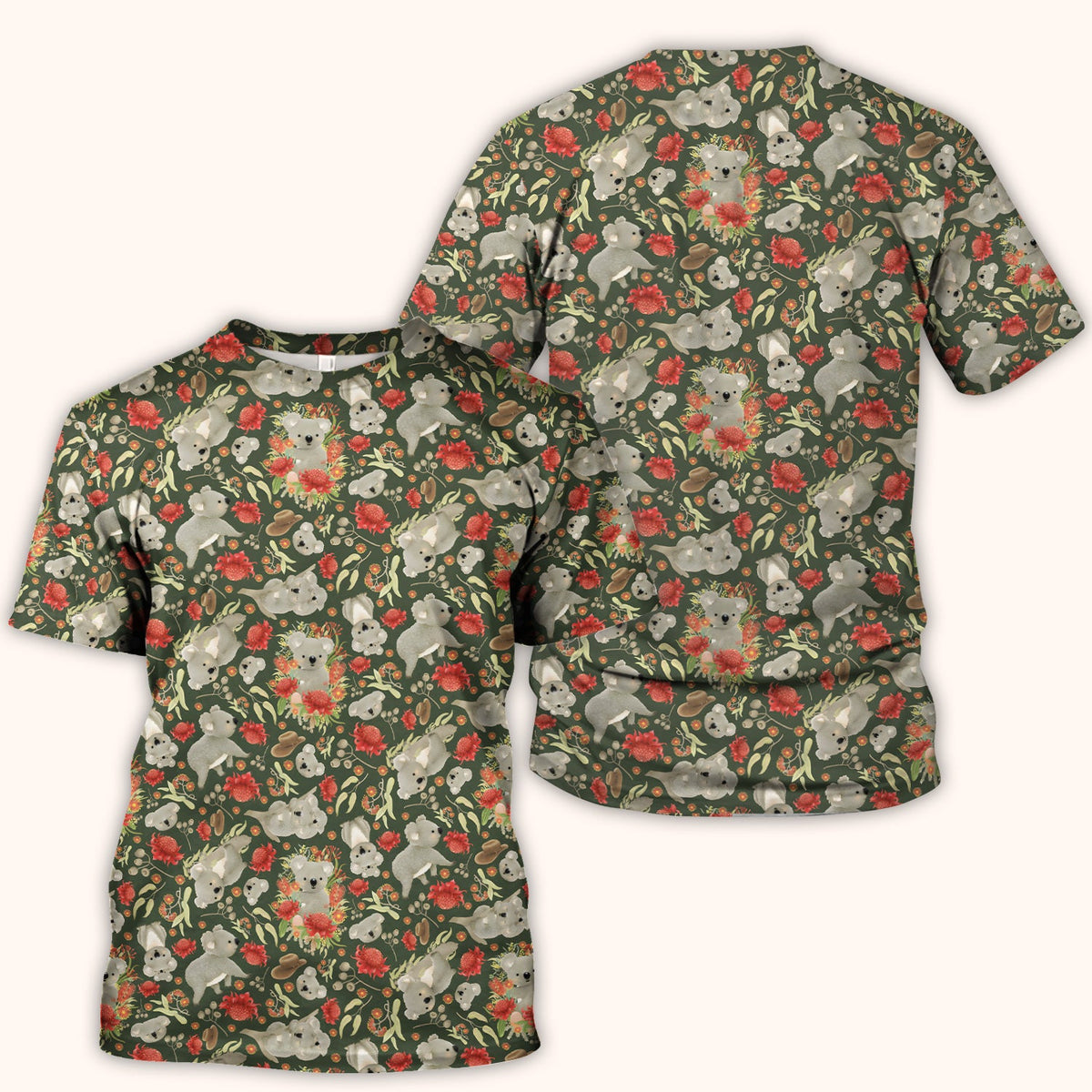 Koala Wildflower Nurse Scrub Top