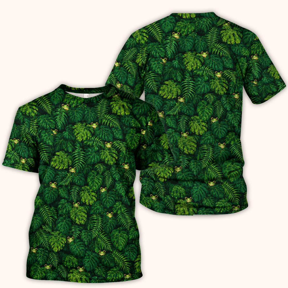 Hidden Frog Jungle Nurse Scrub Top