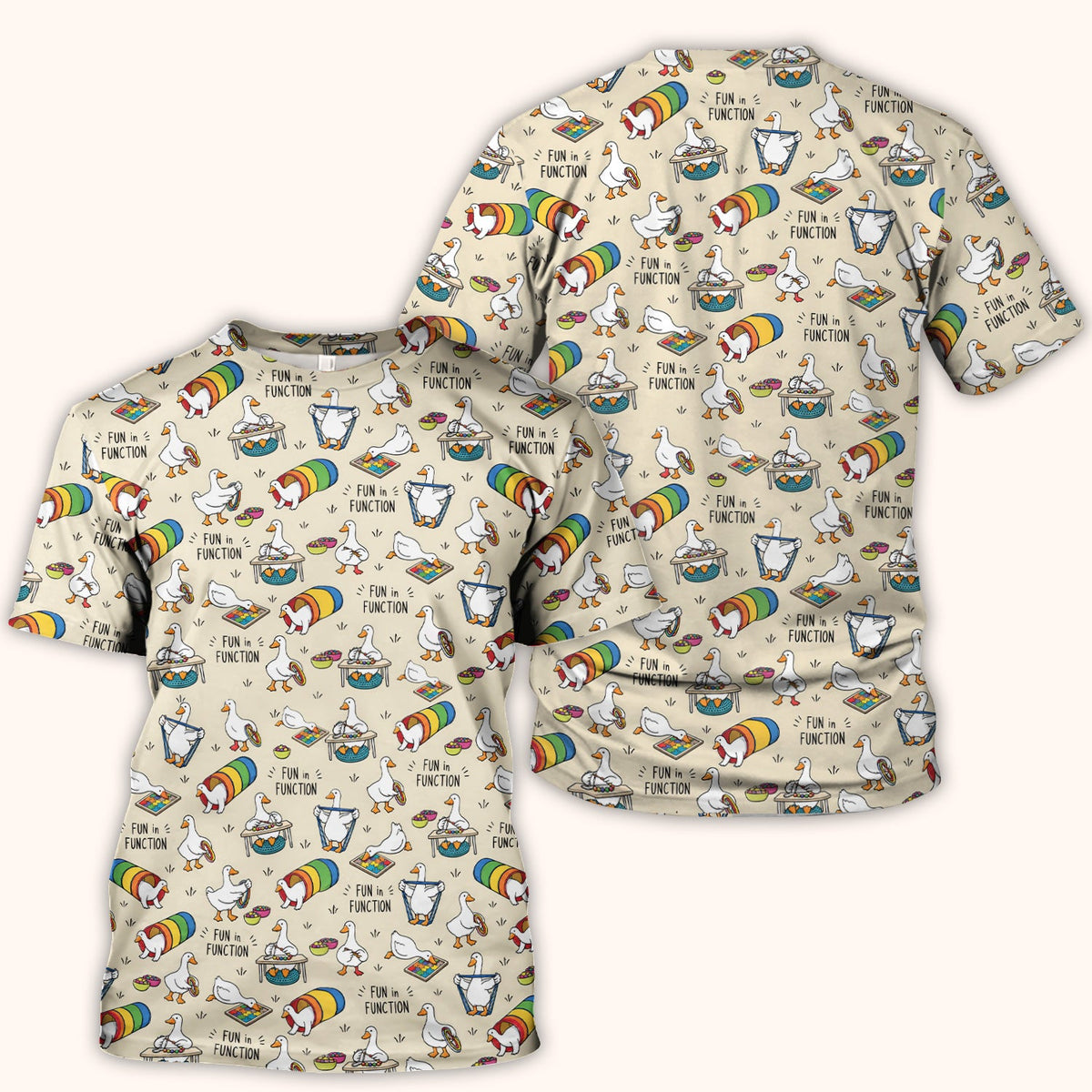 Fun In Function Occupational Therapy Duck Nurse Scrub Top