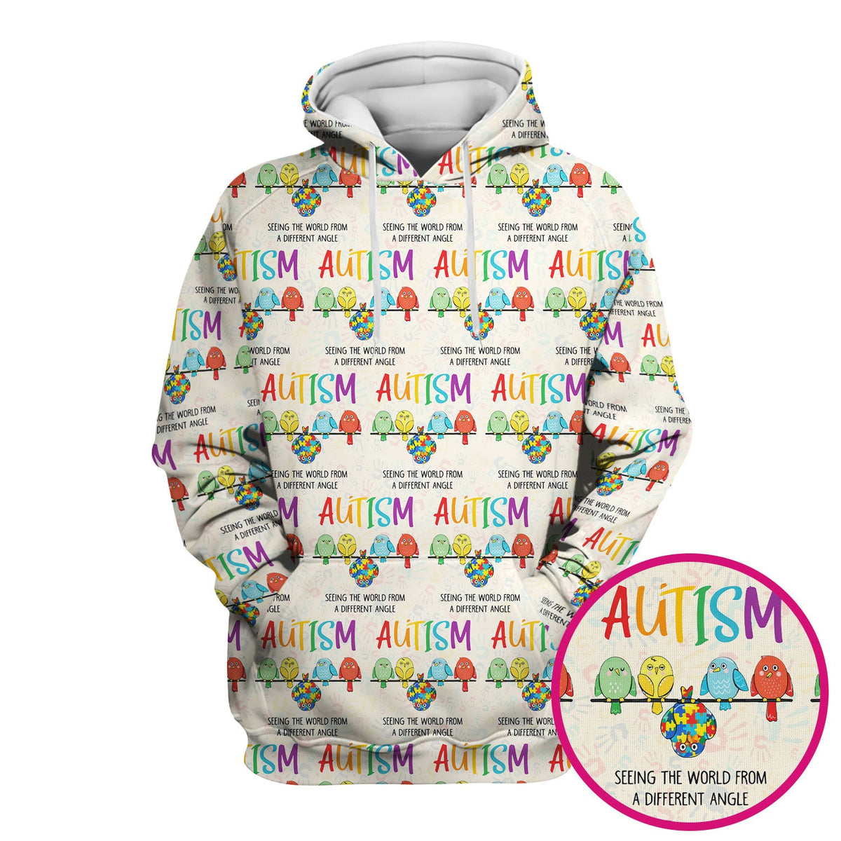 Autism Seeing The World From A Different Angle Nurse Scrub Top
