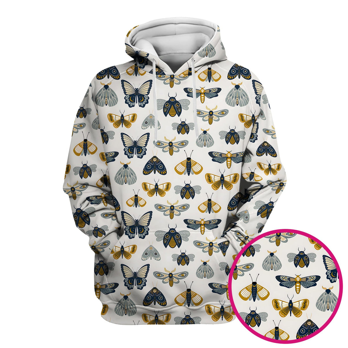 Butterfly Moth Insect Nurse Scrub Top