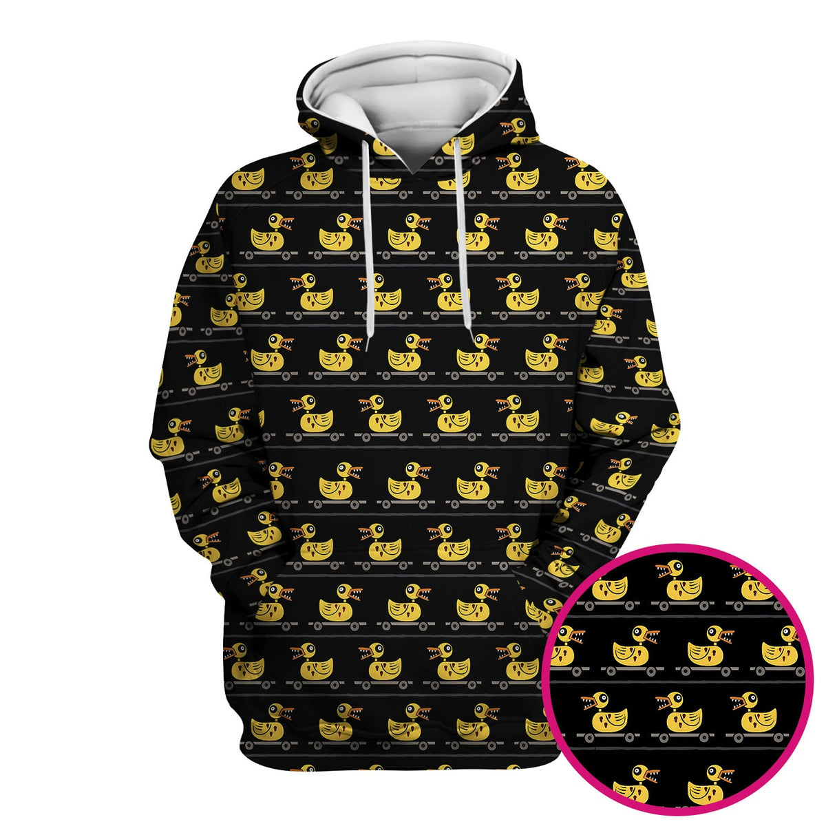 Spooky Rubber Duck Nurse Scrub Top