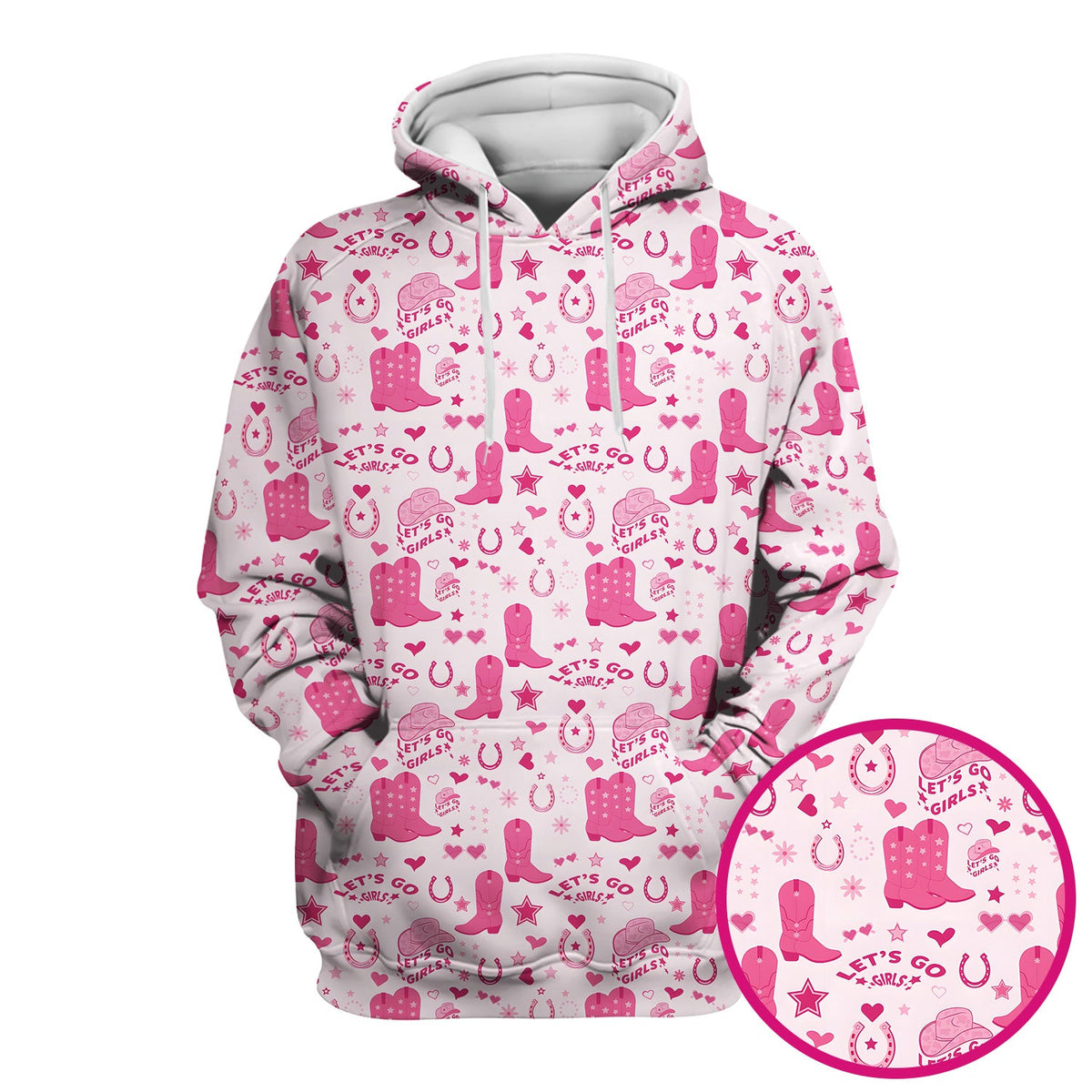 Pink Cowgirl Boots Nurse Scrub Top