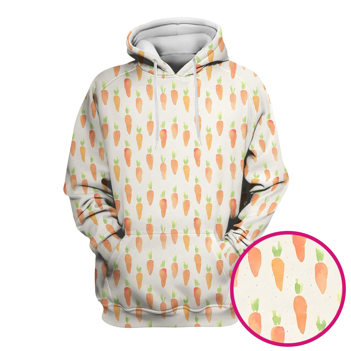 Simple Carrot Nurse Scrub Top