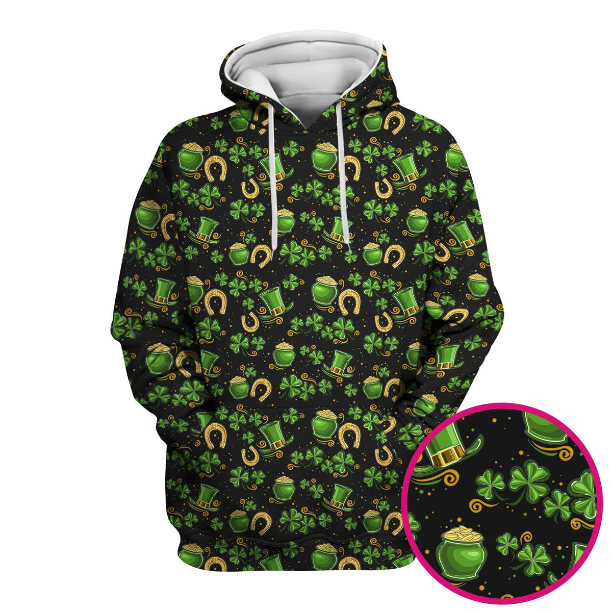 St Patrick Shamrock Nurse Scrub Top