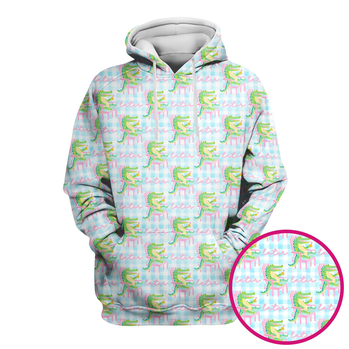 Lazy Crocodile Later Nurse Scrub Top