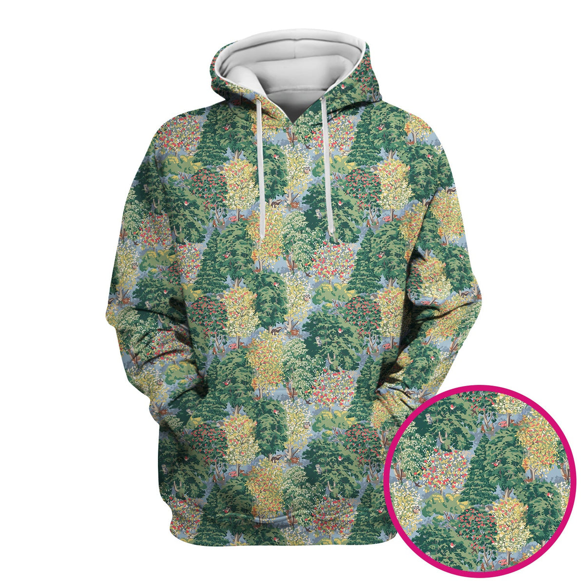 Forest Landscape Nurse Scrub Top