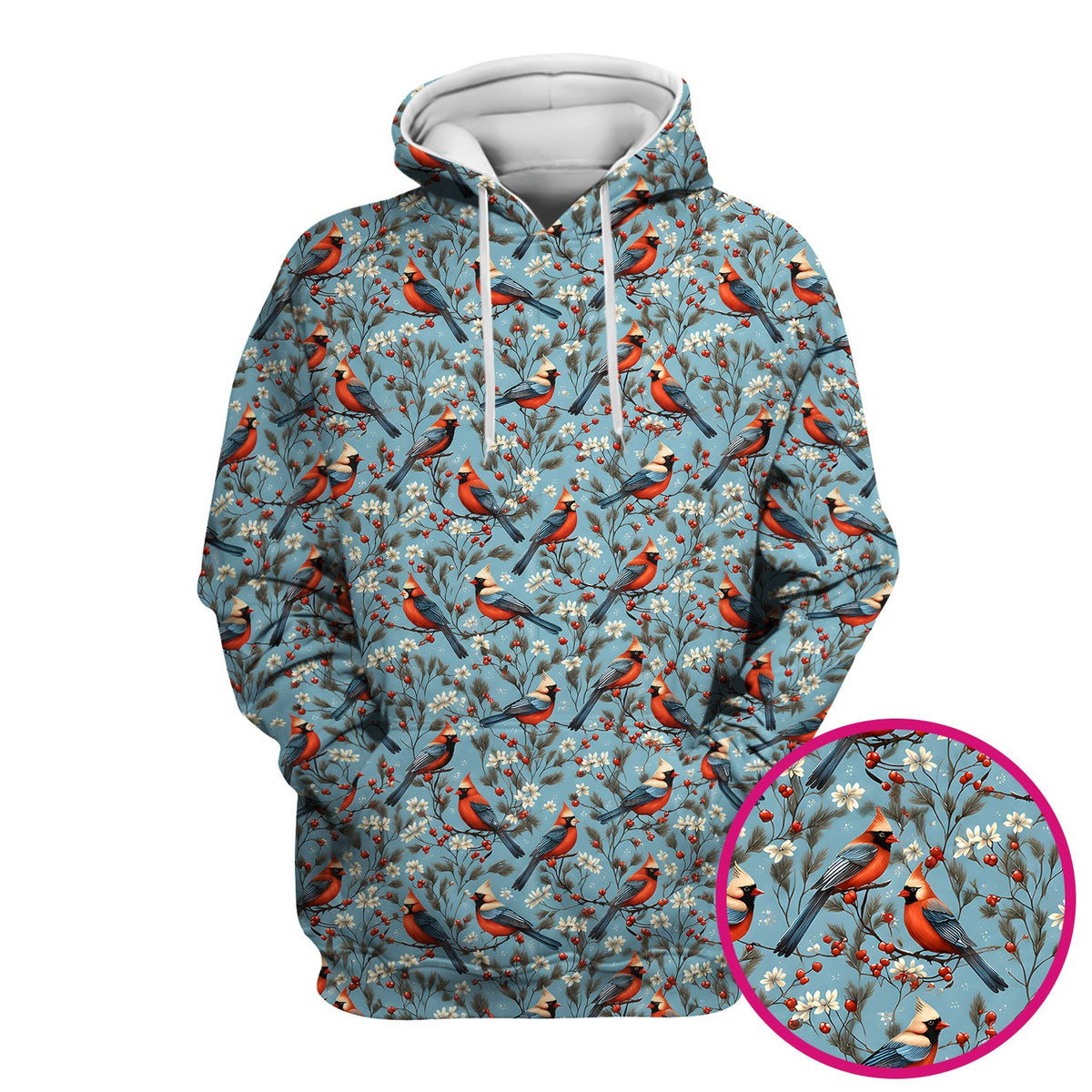 Cardinal Berry Blossom Nurse Scrub Top