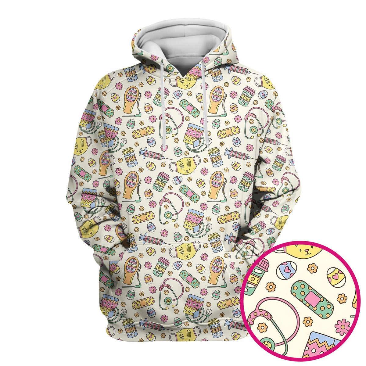 Nurse Bunny Scrub Top - Easter Gift