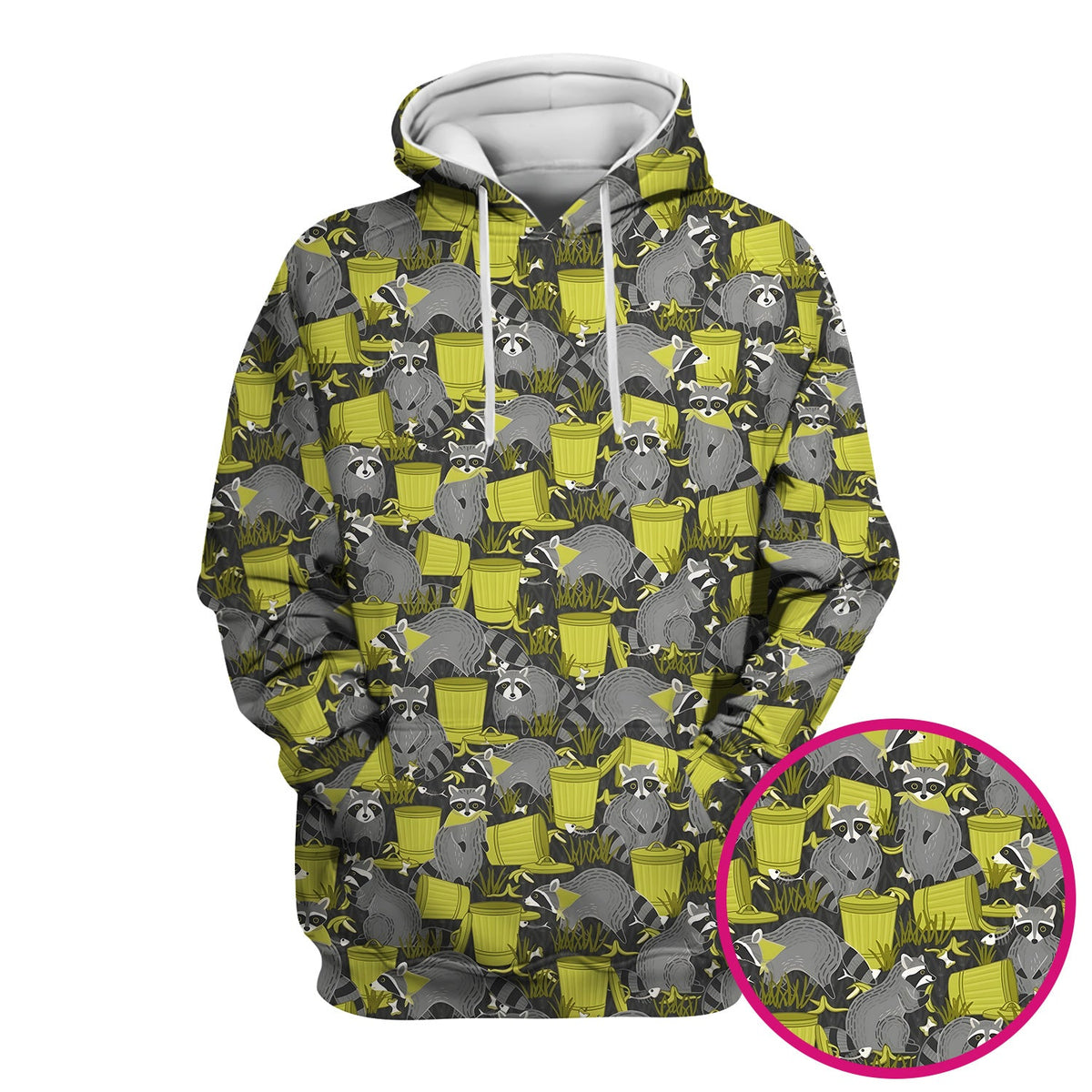Raccoon Trash Panda Nurse Scrub Top