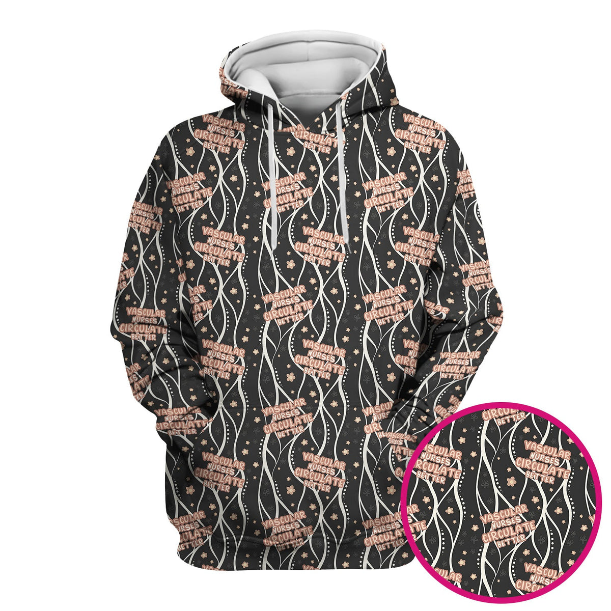 Vascular Nurse Circulation Awareness Scrub Top