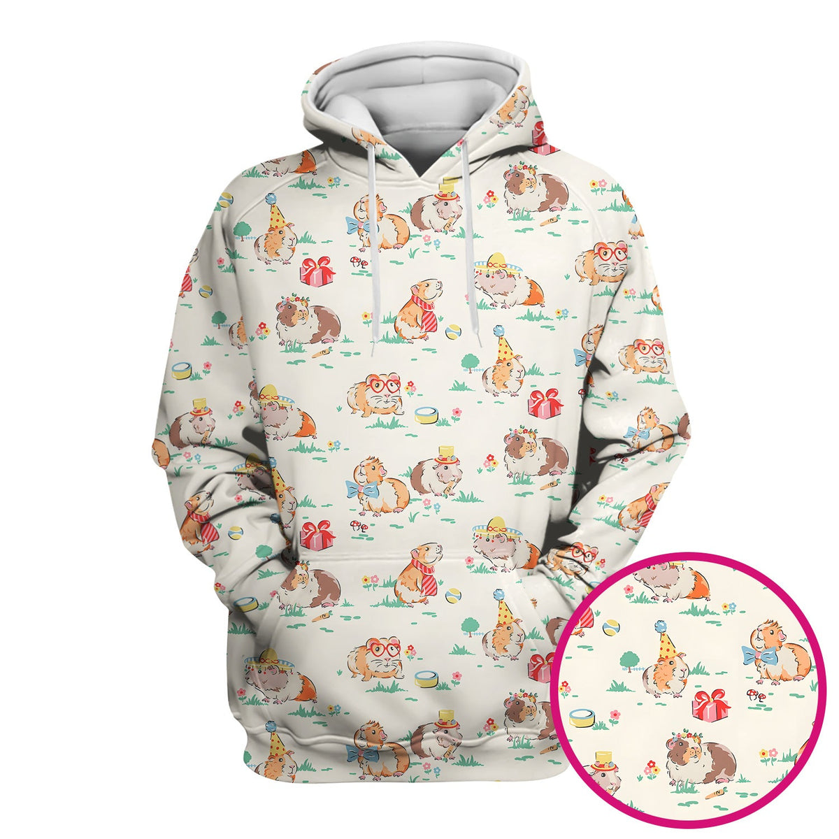 Guinea Pig Party Nurse Scrub Top