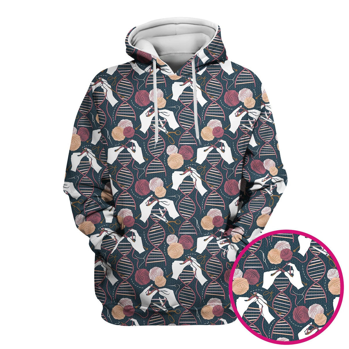 DNA Helix Yarn Nurse Scrub Top