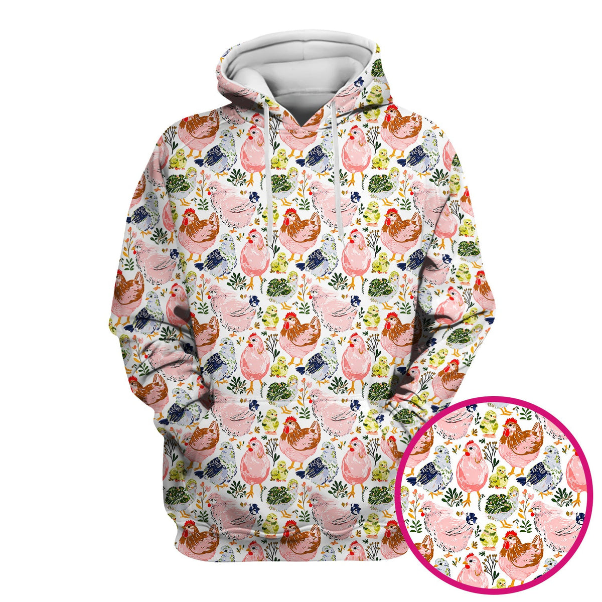 Farm Chicken Hen Chick Nurse Scrub Top