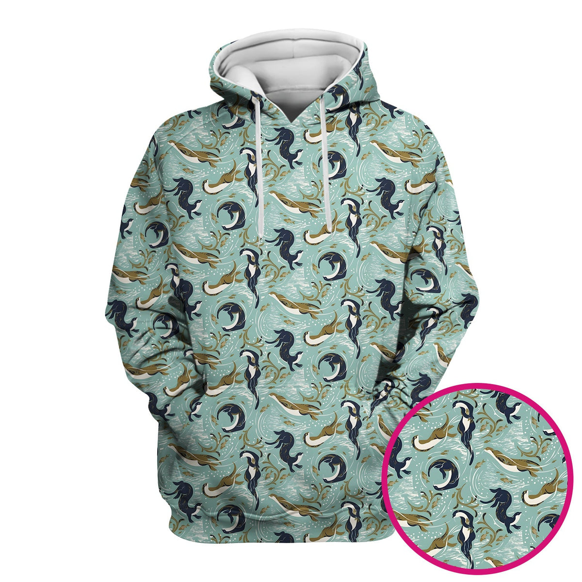 Sea Otter Wave Coastal Nurse Scrub Top
