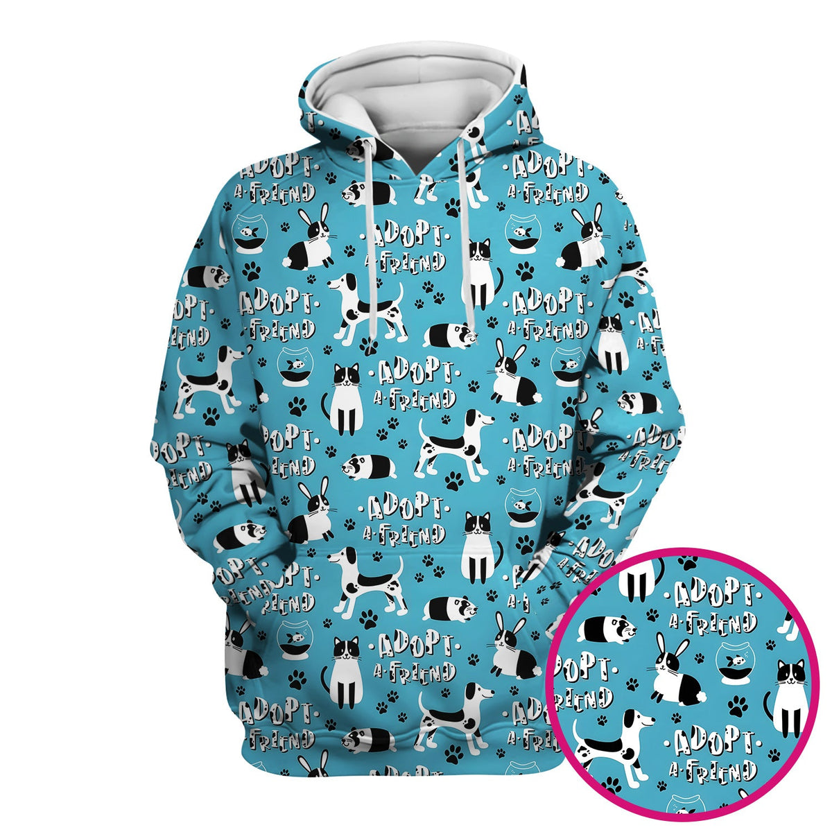 Cute Adopt A Friend Pet Nurse Scrub Top