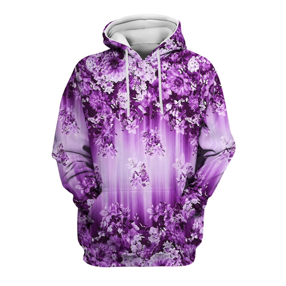 Purple Blossom Garden Nurse Scrub Top