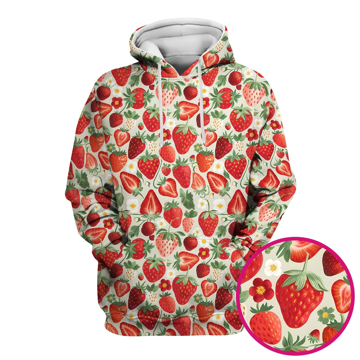 Fresh Strawberry Leaves Nurse Scrub Top