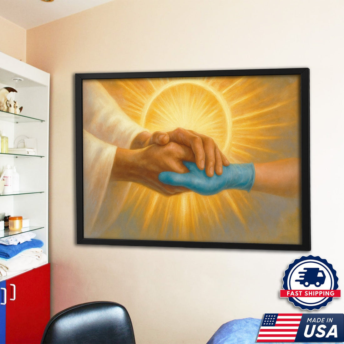 Healing Hand Of God Nurse Canvas