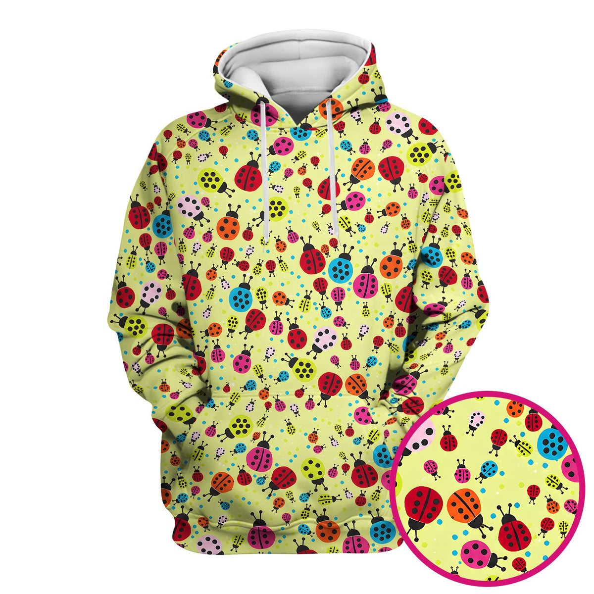 Colorful Ladybug Garden Nurse Scrub Top