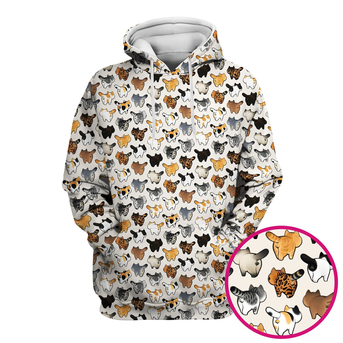 Cat Butt Nurse Scrub Top