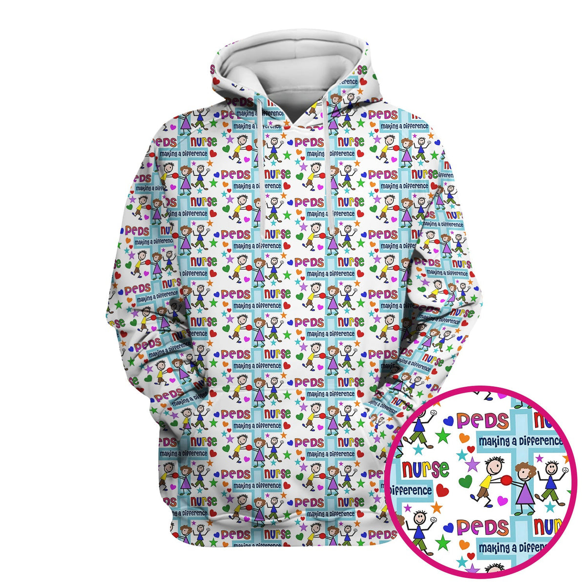 Peds Making A Difference Nurse Scrub Top
