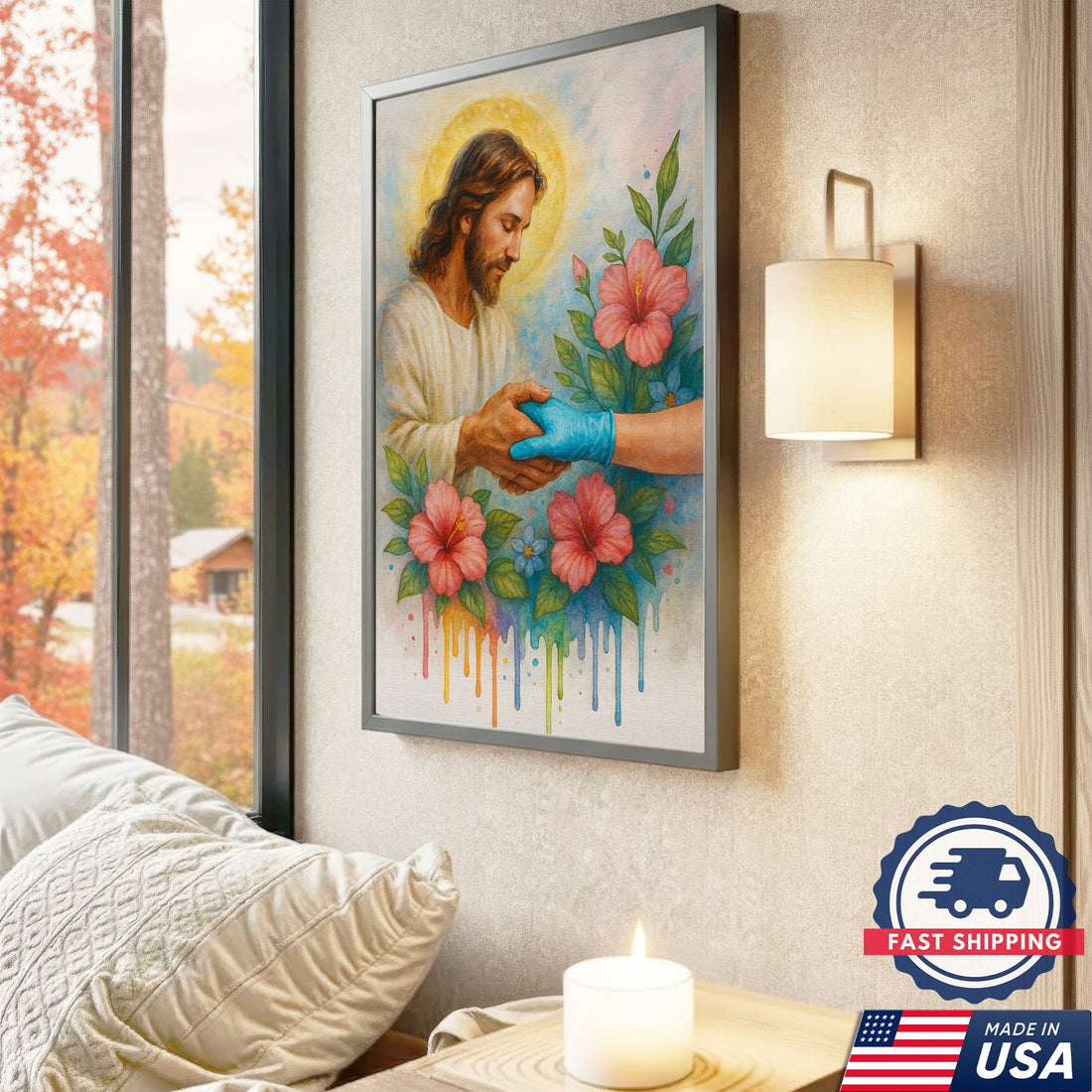 Healing Hand Of God Nurse Canvas