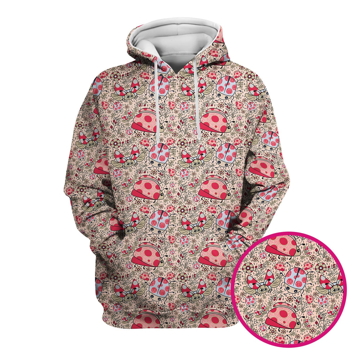 Ladybug Rain Garden Nurse Scrub Top
