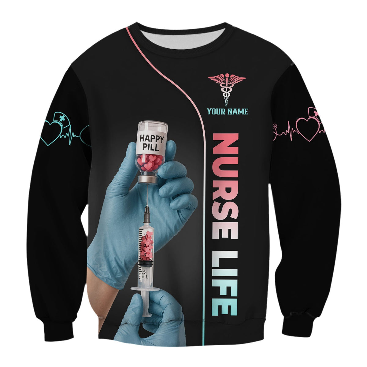 Personalized Happy Pill Nurse Shirt