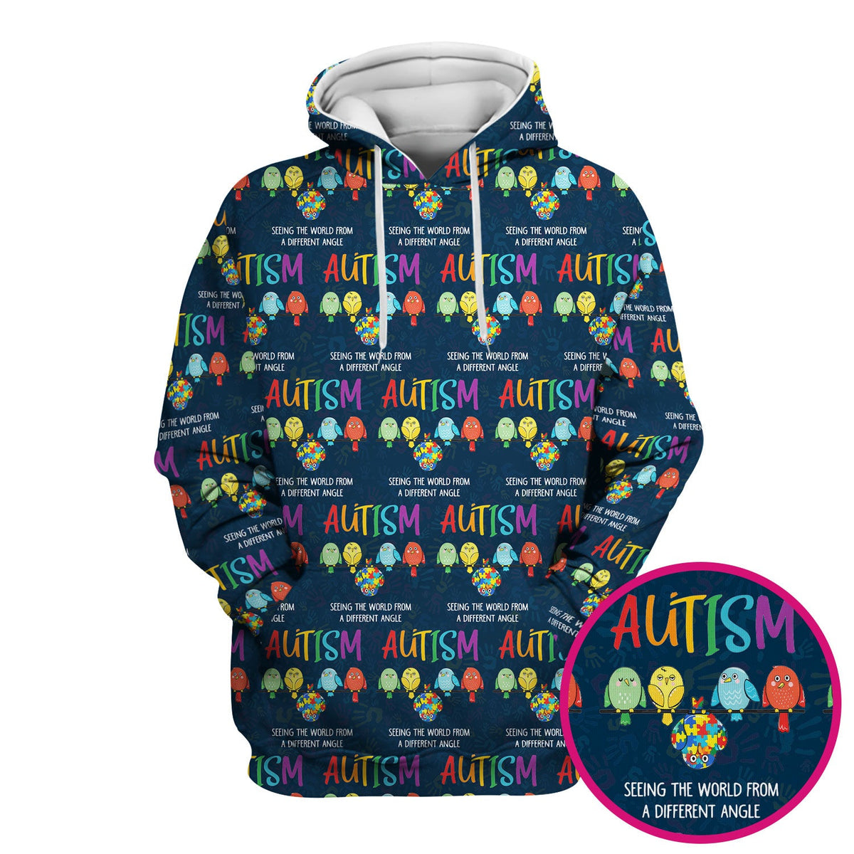 Autism Seeing The World From A Different Angle Nurse Scrub Top