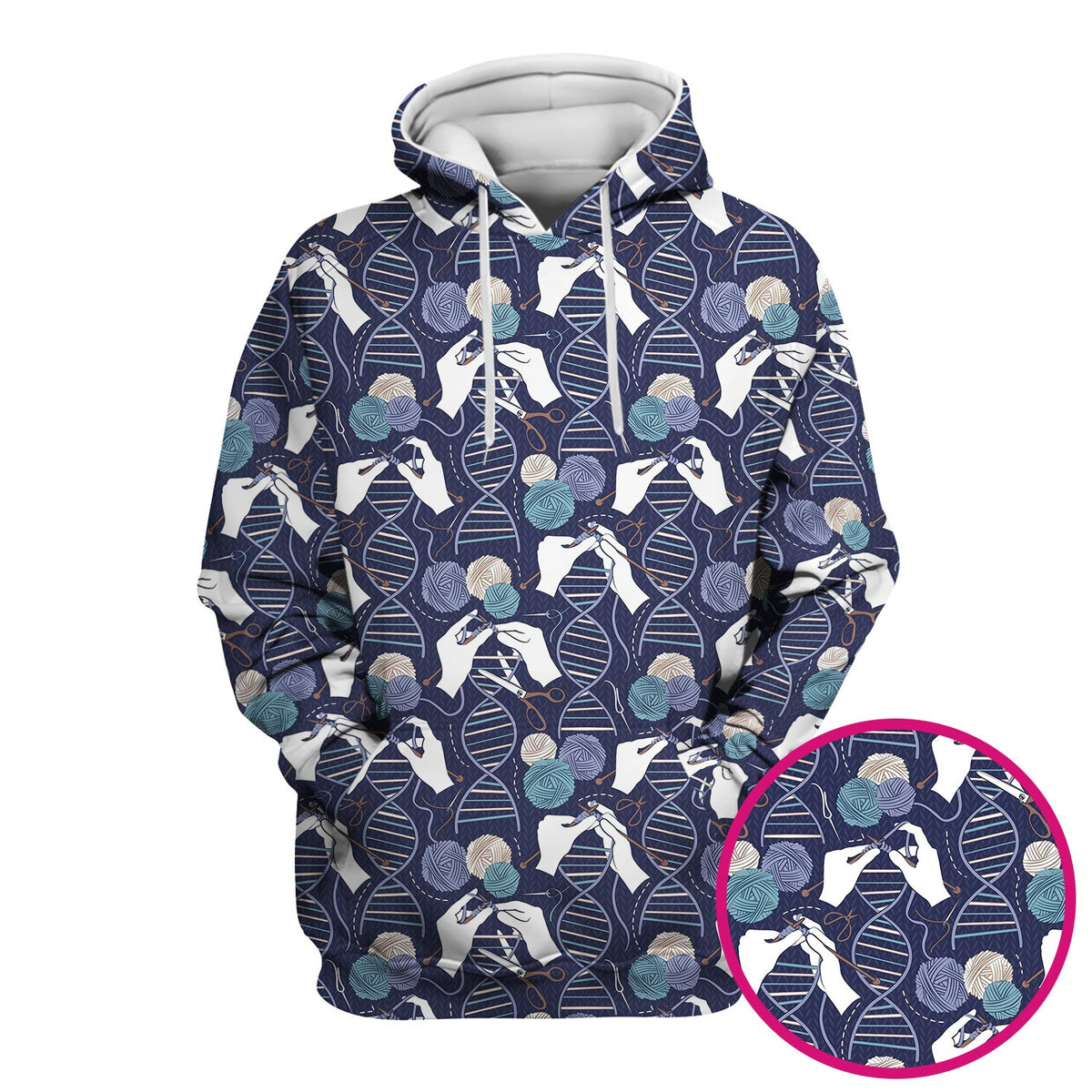 DNA Helix Yarn Nurse Scrub Top