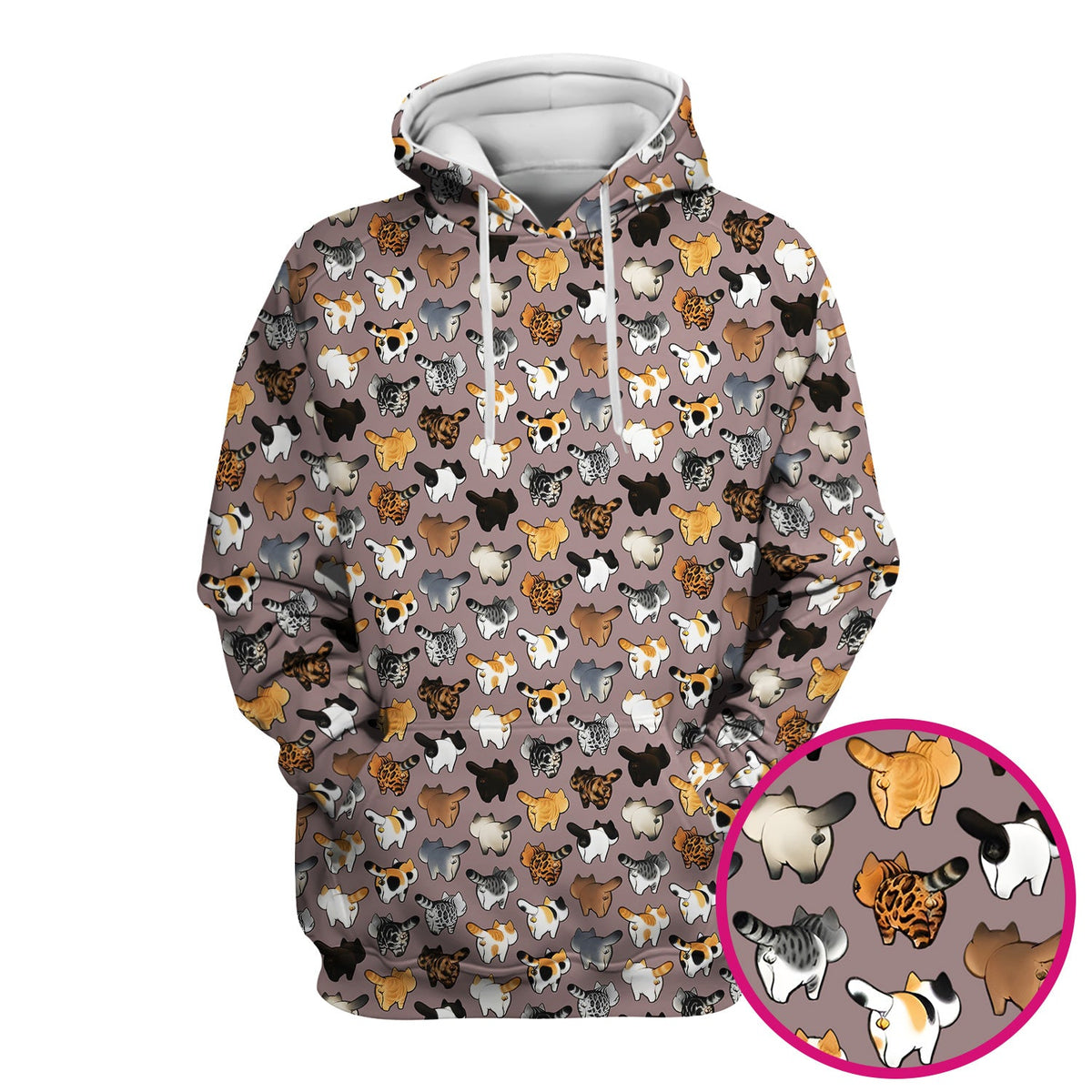 Cat Butt Nurse Scrub Top