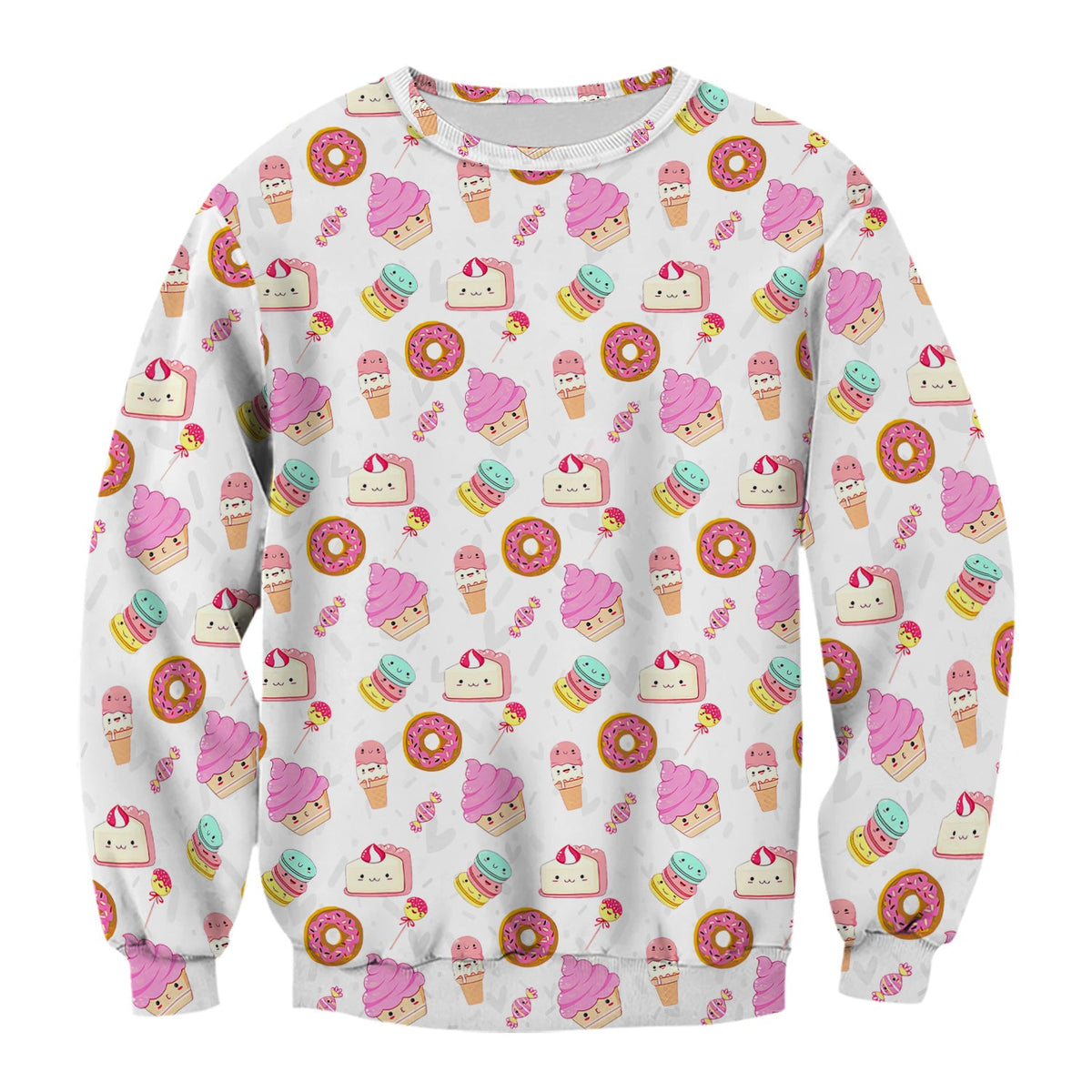 Donut Ice Cream Nurse Scrub Top
