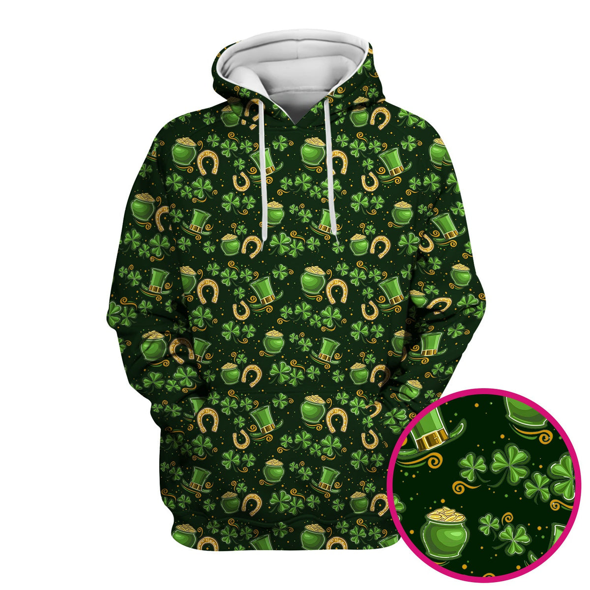 St Patrick Shamrock Nurse Scrub Top