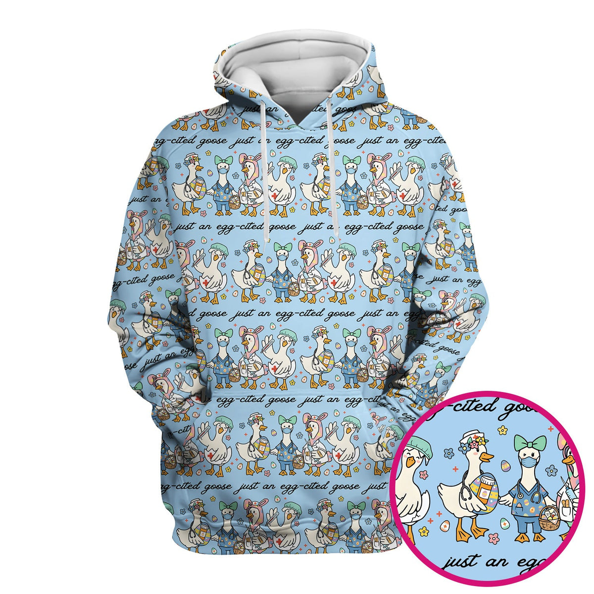 Easter Goose Nurse Scrub Top